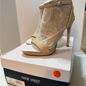 Tan High Heel Sandals